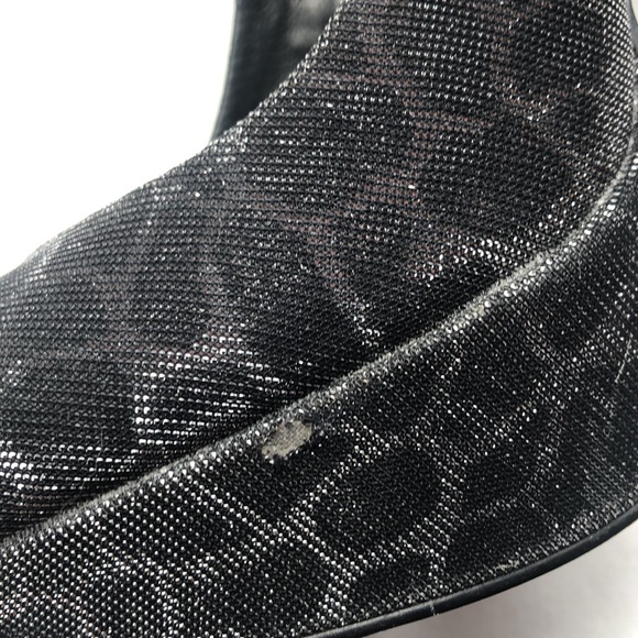 Kate & Mel Sparkly Zebra Platform Heels - Picture 10 of 11